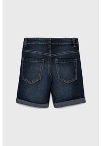 United Colors of Benetton Szorty jeansowe dziecięce kolor granatowy regulowana talia. Okazja: na co dzień. Kolor: niebieski. Materiał: jeans. Długość: długie. Styl: casual #3