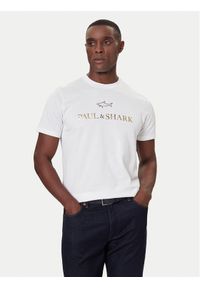 PAUL & SHARK - Paul&Shark T-Shirt 99311007 Biały Regular Fit. Kolor: biały. Materiał: bawełna