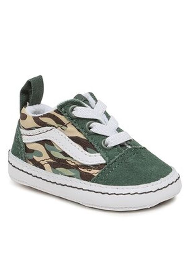 Vans Tenisówki In Old Skool Crib VN0A3U8KBGK1 Zielony. Kolor: zielony. Materiał: materiał