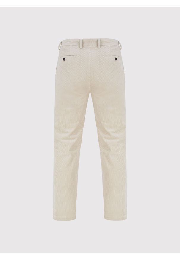 Pako Lorente - PAKO LORENTE - Beżowe spodnie z zakładkami. Kolor: beżowy. Materiał: sztruks, bawełna, elastan. Sezon: zima, jesień