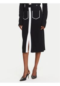 Karl Lagerfeld - KARL LAGERFELD Spódnica ołówkowa A3W12023 Czarny Regular Fit. Kolor: czarny. Materiał: wiskoza #1