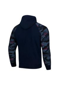 Bluza z kapturem męska EXTREME HOBBY RIVAL. Typ kołnierza: kaptur. Kolor: niebieski. Materiał: bawełna, poliester