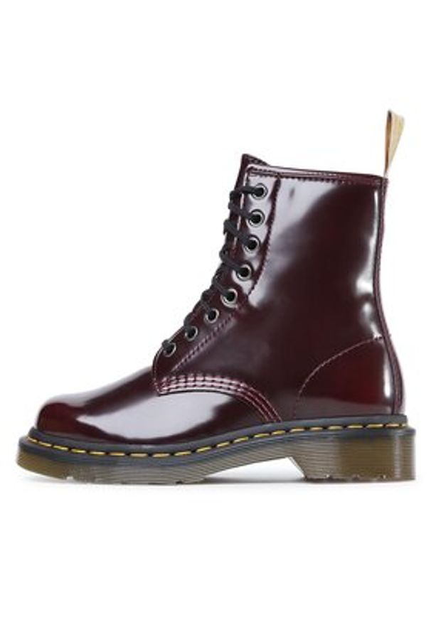 Dr. Martens Glany Vegan 1460 23756600 Bordowy. Kolor: czerwony. Materiał: skóra
