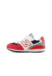 Buty do chodzenia dla dzieci New Balance 996. Zapięcie: rzepy. Kolor: czerwony, wielokolorowy. Materiał: materiał, syntetyk, tkanina. Szerokość cholewki: normalna. Model: New Balance 996. Sport: turystyka piesza