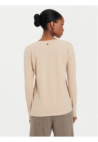 Weekend Max Mara Bluzka Quinoa 2425946022 Beżowy Regular Fit. Kolor: beżowy. Materiał: bawełna