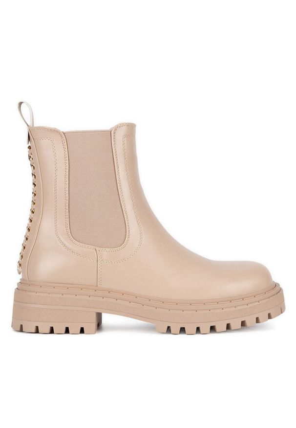 Jenny Fairy Sztyblety HY60208-1 Beżowy. Kolor: beżowy. Materiał: materiał