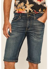 Tommy Jeans - Szorty jeansowe. Okazja: na co dzień. Kolor: niebieski. Materiał: tkanina, bawełna, denim, elastan. Wzór: gładki. Styl: casual #1
