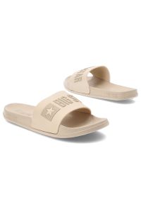 Big-Star - Beżowe Klapki Big Star Basenowe Obuwie Damskie. Okazja: na spacer, na plażę, na co dzień. Kolor: beżowy. Sezon: lato. Styl: casual #6