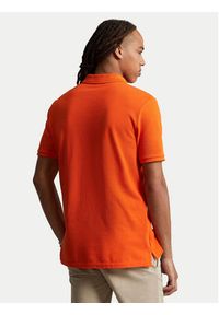 Polo Ralph Lauren Polo 710795080025 Pomarańczowy Slim Fit. Typ kołnierza: polo. Kolor: pomarańczowy. Materiał: bawełna #3