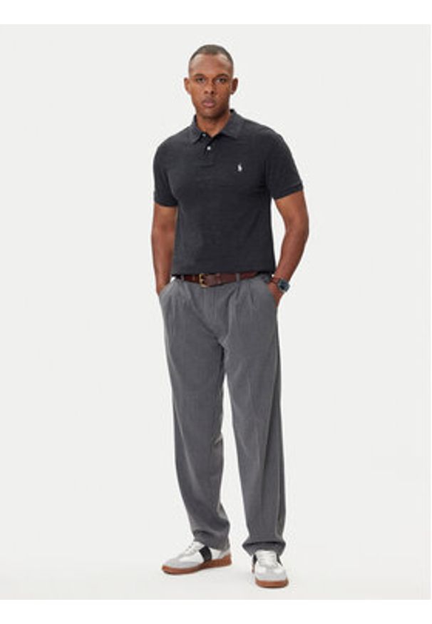 Polo Ralph Lauren Polo Classics 710536856031 Szary Slim Fit. Typ kołnierza: polo. Kolor: szary. Materiał: bawełna