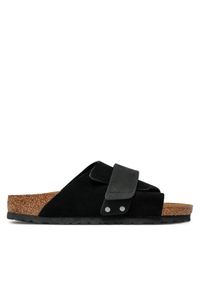 Birkenstock Klapki Kyoto Lenb 1022566 Czarny. Kolor: czarny. Materiał: nubuk, skóra #1