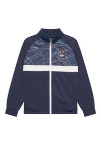 Dres treningowy FFF Frankrijk dla dzieci. Kolor: niebieski. Materiał: dresówka. Styl: sportowy
