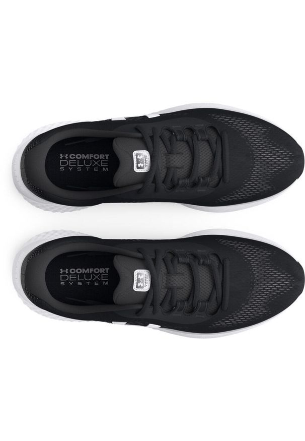 Buty Under Armour Charged Rogue 4, Mężczyźni. Kolor: biały, wielokolorowy, czarny. Materiał: materiał