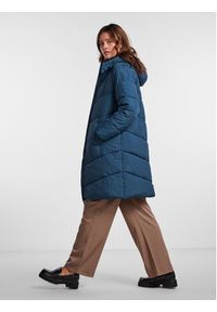 Pieces Płaszcz zimowy 17126619 Niebieski Oversize. Kolor: niebieski. Materiał: syntetyk. Sezon: zima