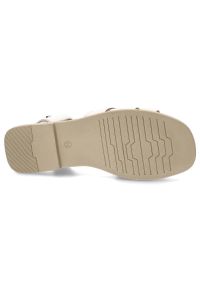 Złote Sandały Lemar Skórzane Buty Na Lato. Okazja: na co dzień, na spacer. Zapięcie: pasek. Kolor: złoty. Materiał: skóra. Sezon: lato. Styl: casual, elegancki #5