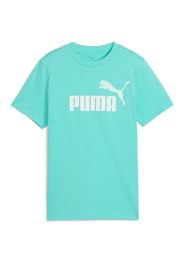 Koszulka Puma Ess 2 Color No.1 Logo Tee B, Dzieci. Kolor: niebieski. Materiał: bawełna, materiał