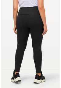 ULLA POPKEN - Damskie Legginsy sztuczne futerko od wewnątrz bardzo ciepłe wysoki stan. Stan: podwyższony. Kolekcja: plus size. Kolor: czarny. Materiał: bawełna, elastan, poliester, materiał. Sport: turystyka piesza