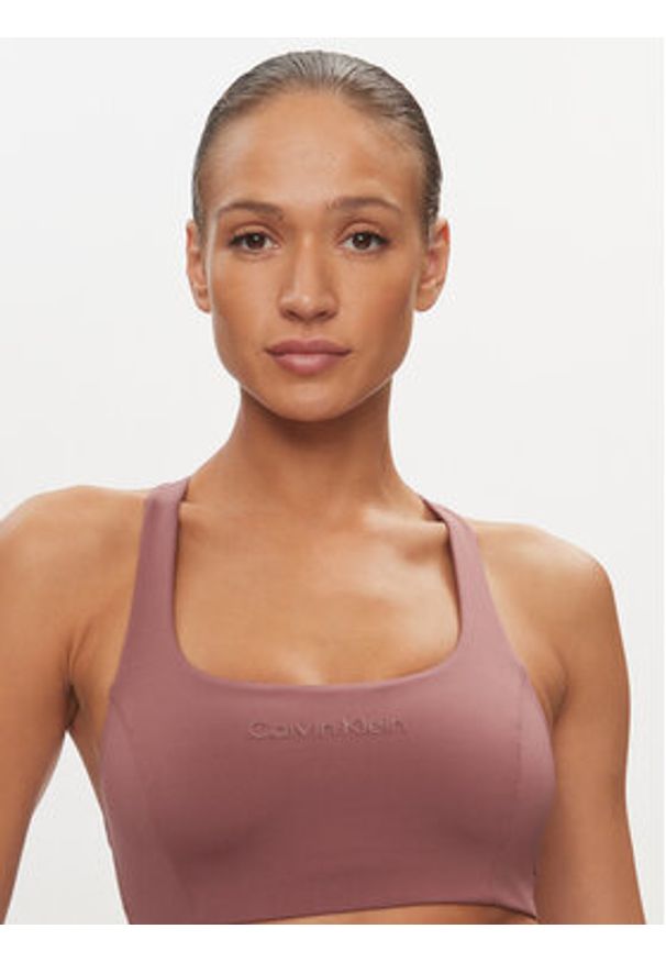 Calvin Klein Performance Biustonosz sportowy 00GWS4K171 Różowy. Kolor: różowy. Materiał: syntetyk