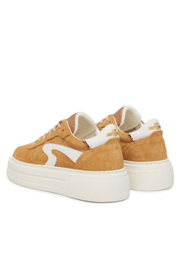 Replay - REPLAY Sneakersy GWZ8A .000.C0004L Brązowy. Kolor: brązowy. Materiał: skóra, zamsz