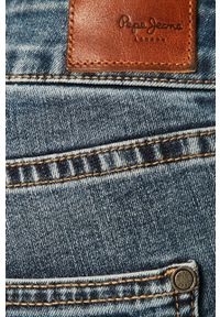 Pepe Jeans - Jeansy Pixie. Kolor: niebieski. Materiał: bawełna, poliester, denim, elastan. Wzór: gładki #2