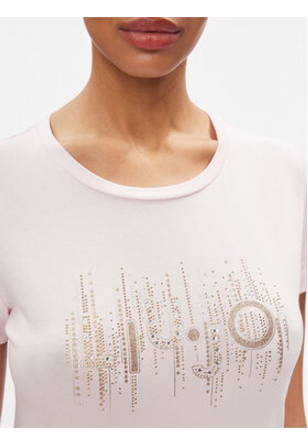 Liu Jo Sport T-Shirt TA4246 JS003 Różowy Regular Fit. Kolor: różowy. Materiał: bawełna. Styl: sportowy