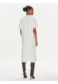 Karl Lagerfeld Jeans Sukienka codzienna 241J1300 Biały Regular Fit. Okazja: na co dzień. Kolor: biały. Materiał: bawełna. Typ sukienki: proste. Styl: casual #4