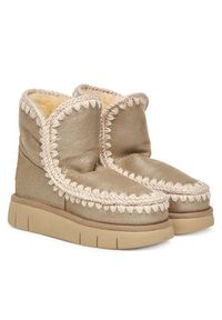Mou Śniegowce MU.FW531002B Beżowy. Kolor: beżowy. Materiał: zamsz, skóra #6