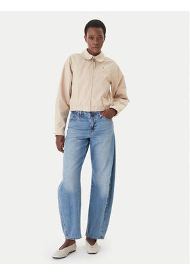 Tommy Jeans Kurtka przejściowa DW0DW20403 Beżowy Regular Fit. Kolor: beżowy. Materiał: syntetyk