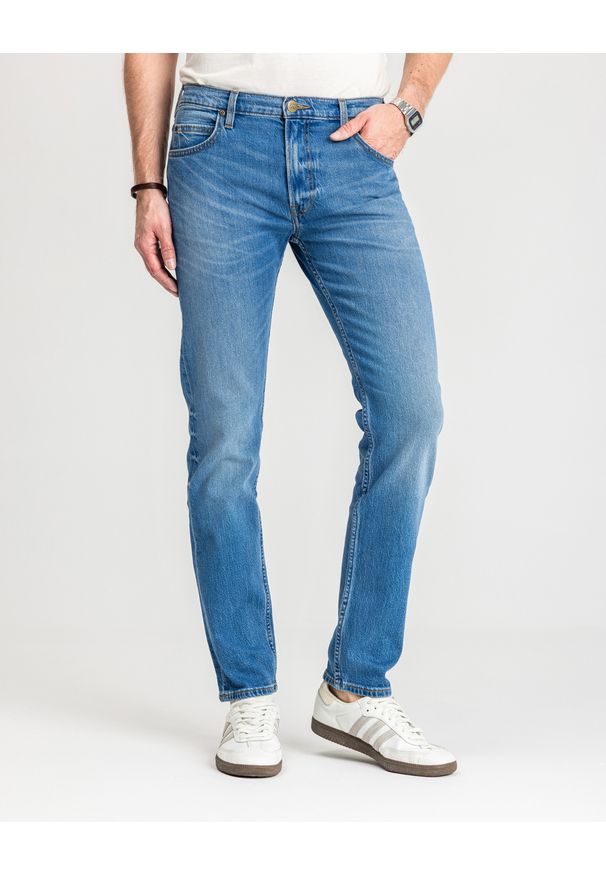 Lee - LEE MĘSKIE SPODNIE RIDER INDIGO VINTAGE 112346321 L701015994. Okazja: na co dzień. Styl: vintage