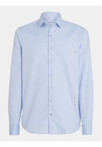 Calvin Klein Koszula K10K108426 Niebieski Slim Fit. Kolor: niebieski. Materiał: bawełna #8