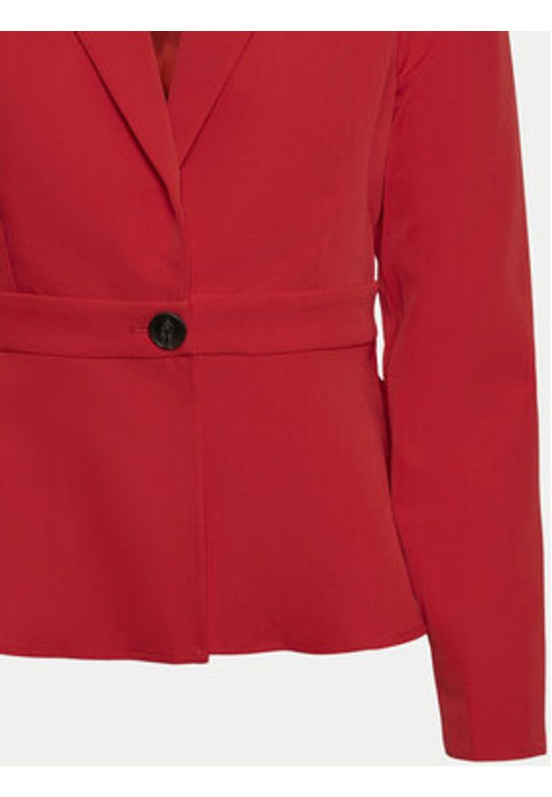 Vero Moda Marynarka Tahina 10318703 Czerwony Slim Fit. Kolor: czerwony. Materiał: syntetyk