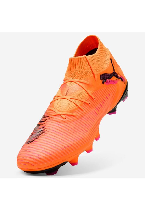 Buty piłkarskie Puma Future 8 Pro FG. Kolor: pomarańczowy. Materiał: lycra. Sport: piłka nożna