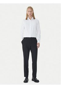 Calvin Klein Koszula LV019EU060 Biały Extra Slim Fit. Kolor: biały. Materiał: bawełna #5