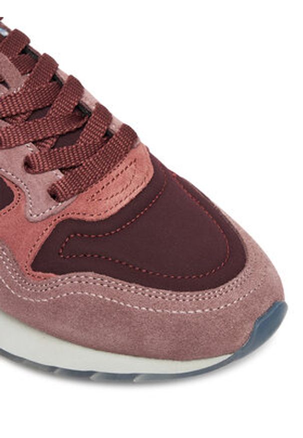 HOFF Sneakersy City Copenhaguen 22502011 Bordowy. Kolor: czerwony. Materiał: skóra, zamsz