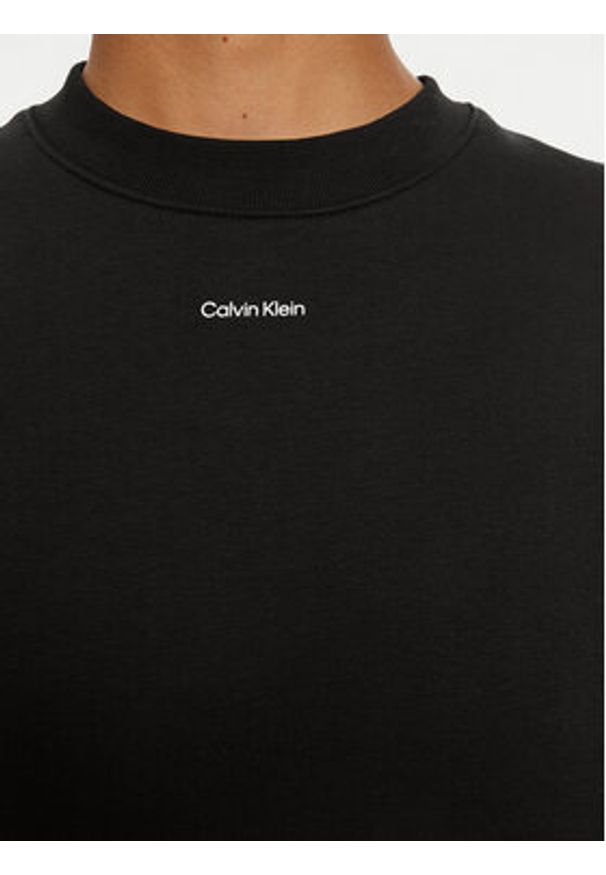 Calvin Klein Bluza Nano Logo K20K208329 Czarny Regular Fit. Kolor: czarny. Materiał: syntetyk