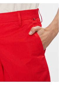 TOMMY HILFIGER - Tommy Hilfiger Szorty materiałowe WW0WW41769 Czerwony Regular Fit. Kolor: czerwony. Materiał: bawełna, lyocell #3