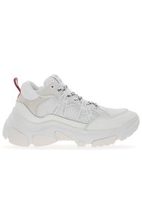Buty Tommy Jeans Hybrid Runner EN0EN02619-YBL - białe. Okazja: na co dzień. Kolor: biały. Materiał: materiał, skóra, tkanina, syntetyk. Szerokość cholewki: normalna. Sezon: lato