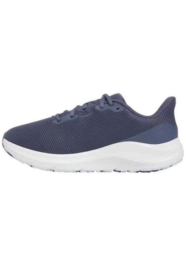 Buty do biegania damskie Under Armour Charged Pursuit 4 downpourdownpour gravel. Kolor: niebieski, szary. Sport: bieganie