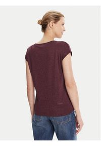 only - ONLY T-Shirt Silvery 15136069 Bordowy Loose Fit. Kolor: czerwony. Materiał: syntetyk #3