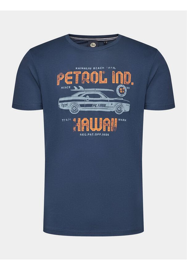 Petrol Industries T-Shirt M-1040-TSR604 Niebieski Regular Fit. Kolor: niebieski. Materiał: bawełna