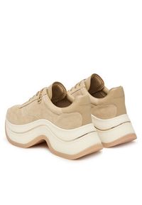 MICHAEL Michael Kors Sneakersy Arla 43T6ARFS1S Khaki. Kolor: brązowy. Materiał: skóra, zamsz #4