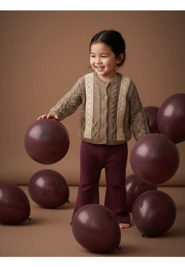 Sinsay - Sweter z domieszką wełny - brązowy. Kolor: brązowy. Materiał: wełna