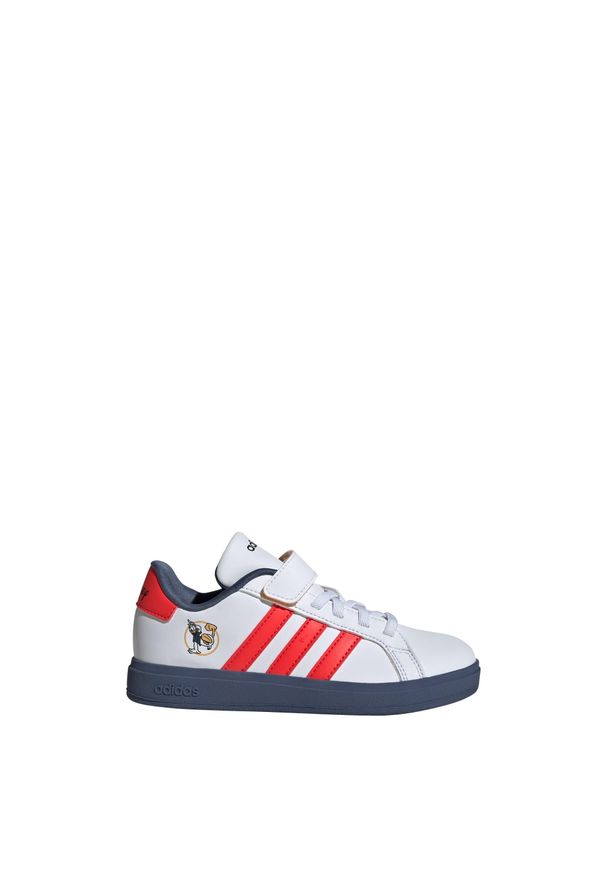 Adidas - Buty adidas x Disney Mickey and Friends Grand Court Kids. Kolor: biały, czerwony, wielokolorowy, niebieski. Wzór: motyw z bajki