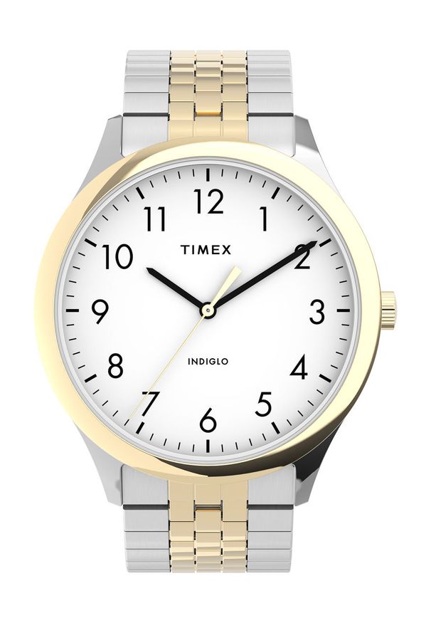 Timex - Zegarek TW2U40000. Rodzaj zegarka: cyfrowe. Kolor: srebrny. Materiał: materiał, koronka