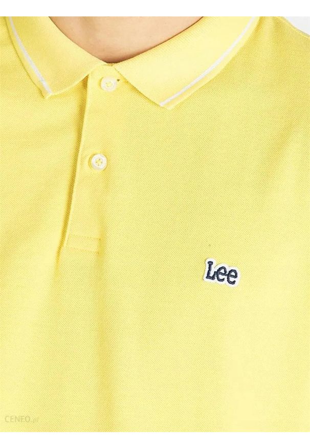 Lee - LEE PIQUE POLO MĘSKIE POLO SUNBURST L61ARLNN 112113722. Typ kołnierza: polo
