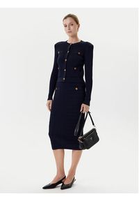 Guess Kardigan W5YR09 Z0130 Granatowy Regular Fit. Kolor: niebieski. Materiał: syntetyk #5