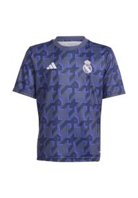 Adidas - Koszulka Real Madrid Pre-Match Kids. Kolor: niebieski. Materiał: materiał