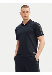 EA7 Emporio Armani Polo 7M000139 AF10375 UB102 Granatowy Regular Fit. Typ kołnierza: polo. Kolor: niebieski. Materiał: bawełna