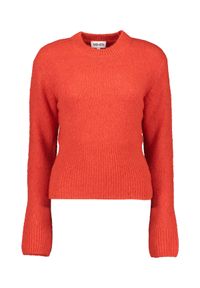 Kenzo - KENZO - Czerwony sweter z kaszmirem. Kolor: czerwony. Materiał: kaszmir. Wzór: aplikacja #1
