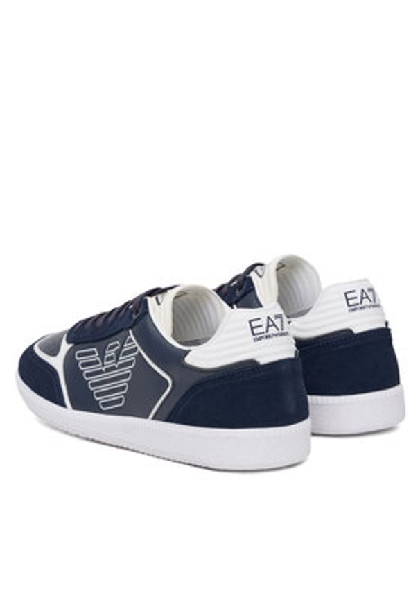 EA7 Emporio Armani Sneakersy 7X000405 AF19826 MZ069 Granatowy. Kolor: niebieski. Materiał: skóra